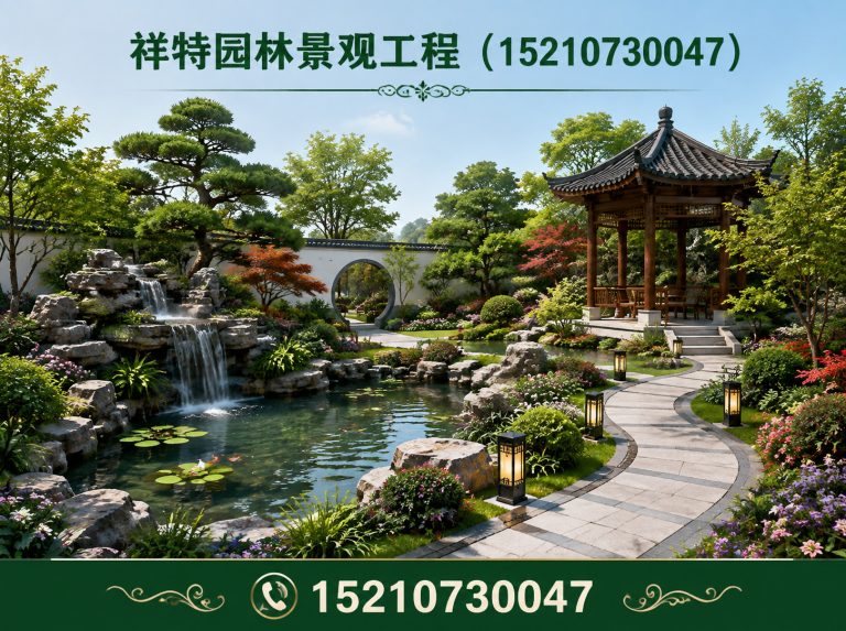 阜平县人工湖喷泉展示图