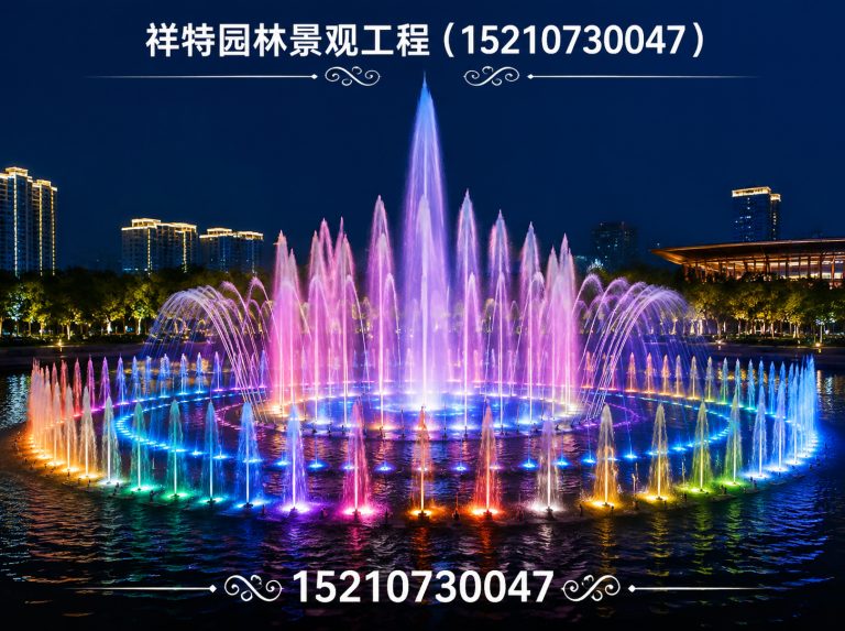 阜平县旱地喷泉展示图