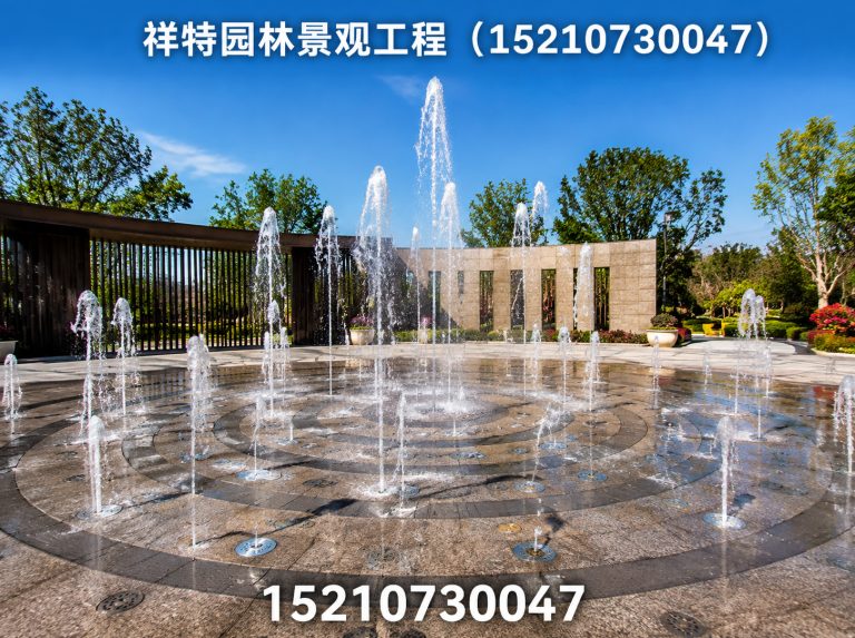 阜平县景区喷泉展示图